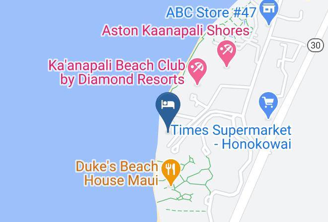 Maui - Aston Mahana At Kaanapali Maps