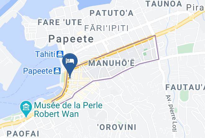 Papeete - Mahana Lodge Tahiti Maps