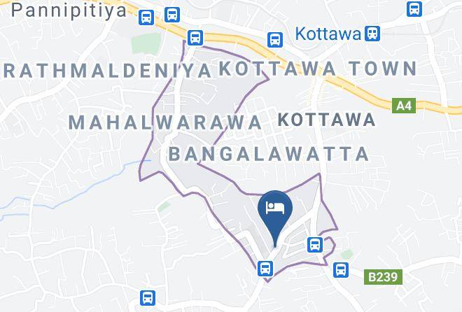 Colombo - Mahanama Hotel & Reception Hall Maps