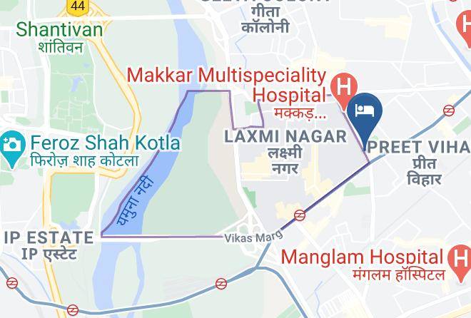New Delhi - Maharaja Residency Hotels Near East Delhi Maps