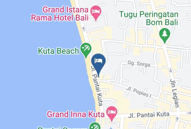 Badung Regency - Maharani Beach Hotel Maps