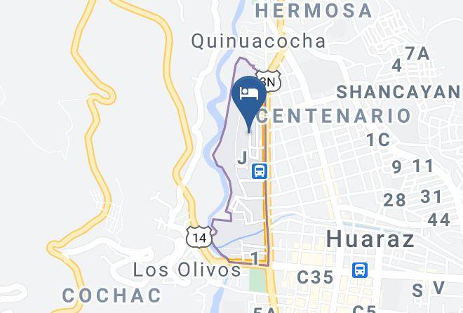 Huaraz - Maimara Hotel Maps