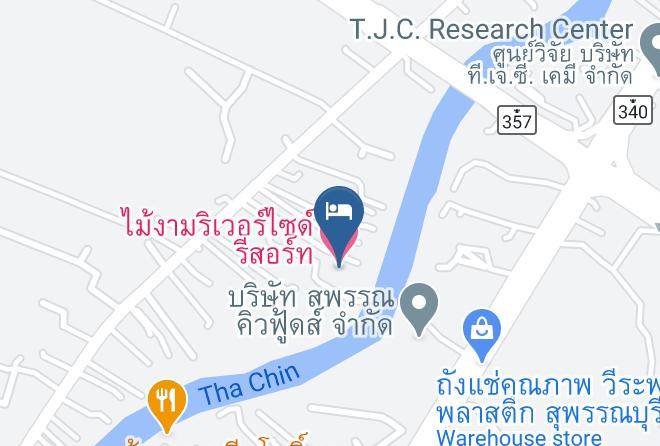 Amphoe Si Prachan - Maingam Riverside Resort Maps