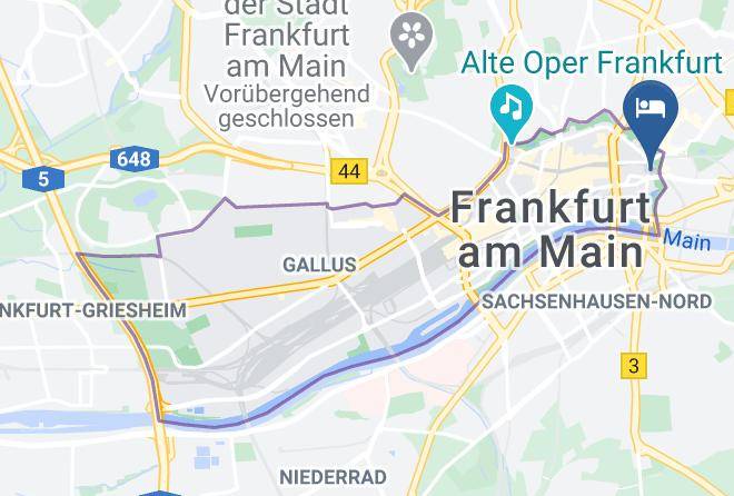 Frankfurt Am Main - Mainhaus Stadthotel Frankfurt Maps