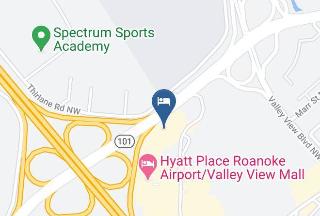 Roanoke City - Comfort Inn Airport Maps