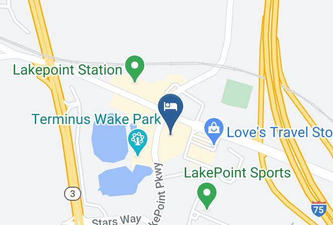 Mainstay Suites Cartersville Emerson Lake Point Map