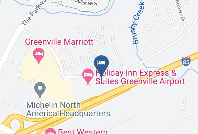 Greenville - Mainstay Suites Greenville Airport Maps