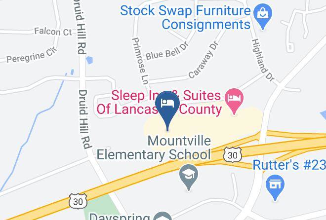 Lancaster - Extended Stay America Suites Lancaster County Maps