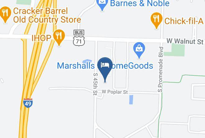 Benton - Mainstay Suites Rogers Near I 49 Maps