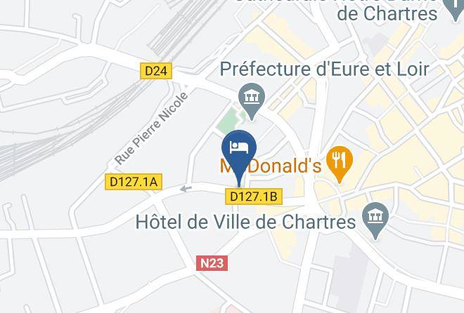 Eure Et Loir - Maison Blanche Maison D'hotes A Chartres Maps