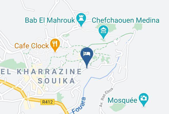 Chefchaouen - Maison D'hote Bousaid Maps