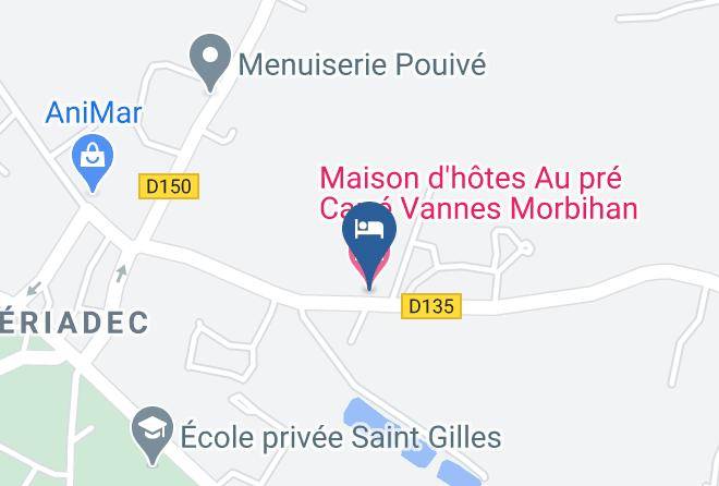 Morbihan - Maison D'hotes Au Pre Carre Vannes Morbihan Maps