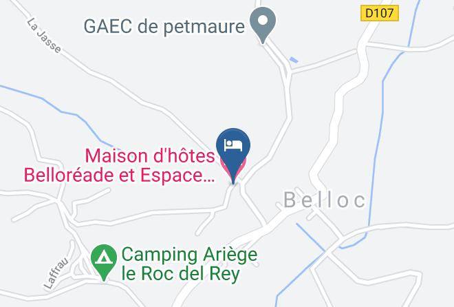 Ariege - Maison D'hotes Belloreade Et Espace Bien Etre Maps