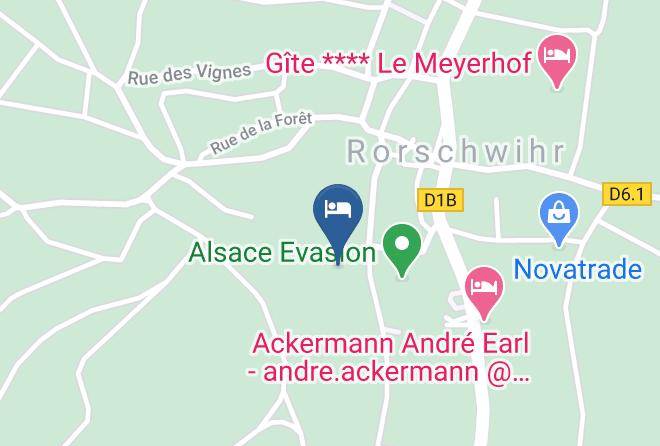 Haut Rhin - Maison D'hotes De Mme Colette Francois Maps