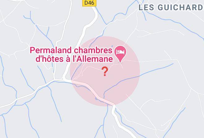 Isere - Chambres D'hotes L'allemane Permaland Maps