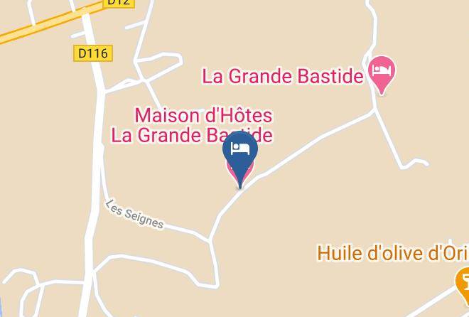 Alpes De Haute Provence - Maison D'hotes La Grande Bastide Maps