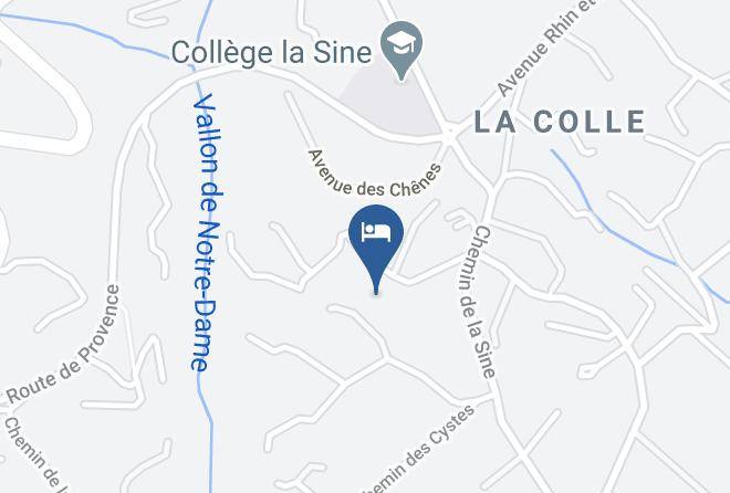 Maritime Alps - Maison D`hotes La Thebaide Vence Maps