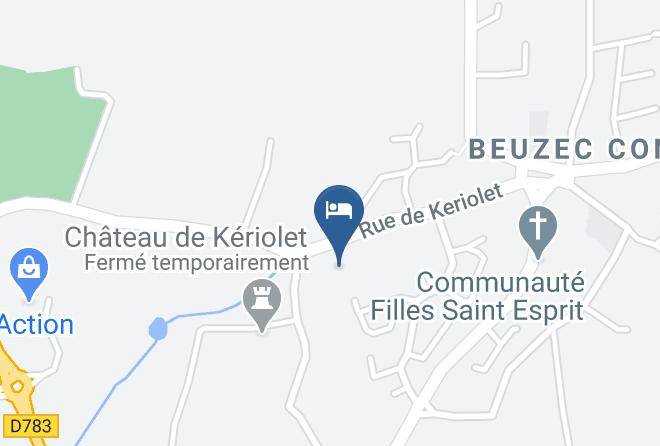 Finistere - Maison D'hotes Le Petit Manoir De Keriolet Maps