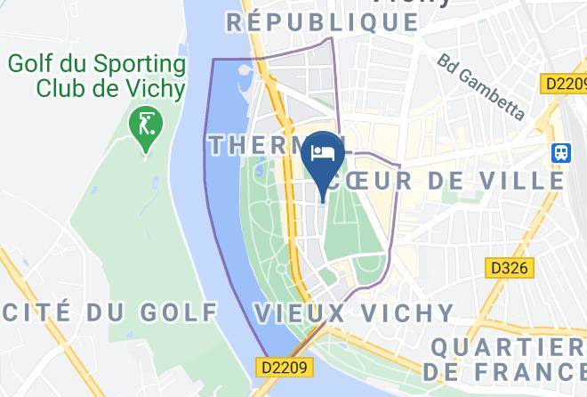 Allier - Maison Decoret Hotel Restaurant A Vichy Maps
