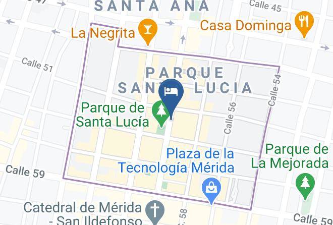 Merida - Maison Del Embajador Hotel Maps