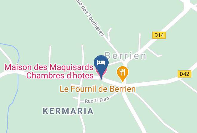 Finistere - Maison Des Maquisards Chambres Dhotes Maps