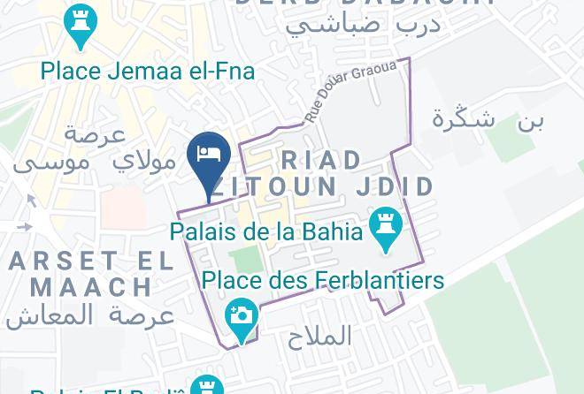 Marrakesh - Maison Du Tresor Marrakech Maps