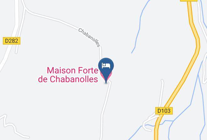 Haute Loire - Maison Forte De Chabanolles Maps
