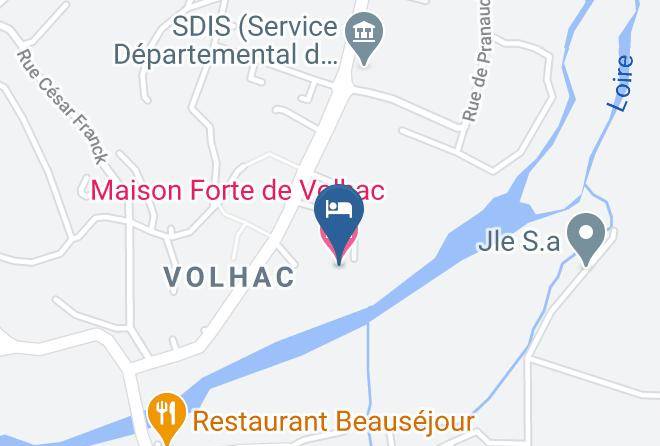 Haute Loire - Maison Forte De Volhac Maps