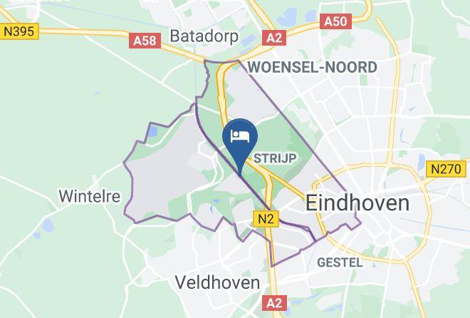 Maison Saint Tropez Meerhoven Carta Geografica - North Brabant - Eindhoven