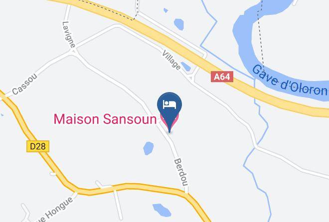 Pyrenees Atlantiques - Maison Sansoun Maps