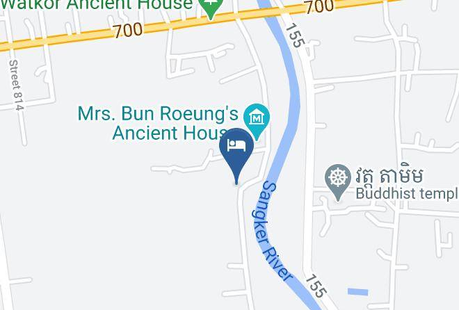Battambang City - Maisons Wat Kor Hotel Restaurant Maps