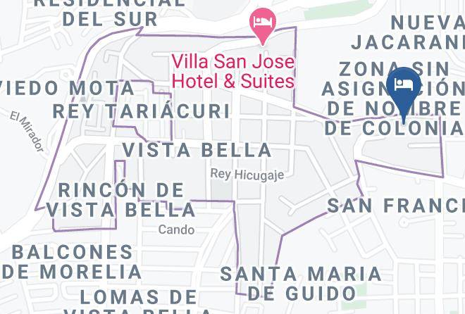 Morelia - Maja Hotel Boutique Maps