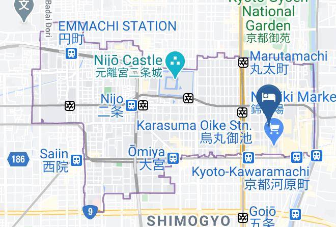 Kyoto City Nakagyo Ward - Maja Hotel Kyoto Maps