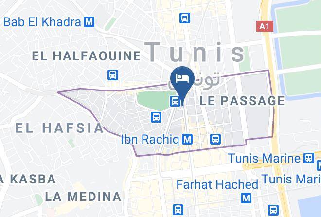 Tunis - Majestic Hotel Maps
