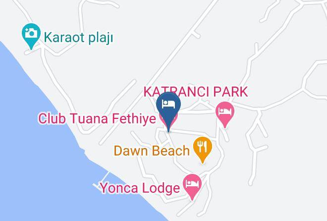 Club Tuana Fethiye Map