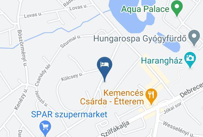 Hajduszoboszlo - Major Hotel And Restaurant Maps