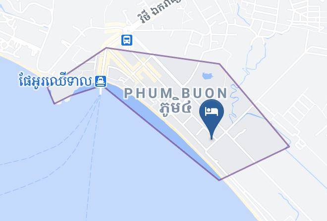 Preah Sihaknuk Town - Makara Bungalows Maps
