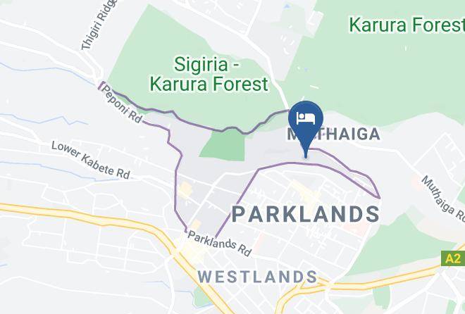 Nairobi - Makel Suites And Lounge Maps