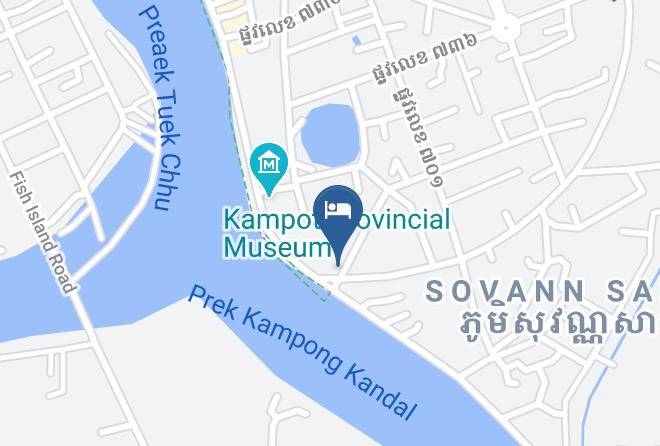 Kampot Town - Makk Hotel Maps