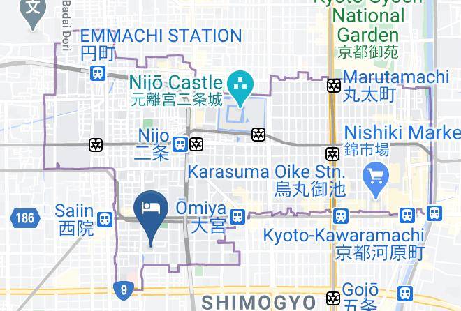 Kyoto City Nakagyo Ward - Makoto Kyomachi Maps