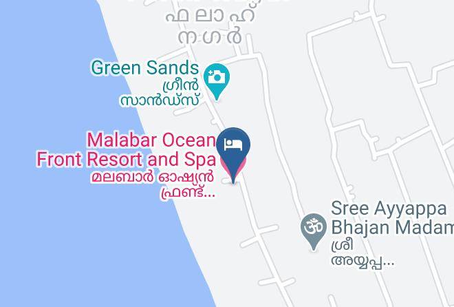 Malabar Ocean Front Resort And Spa Map
