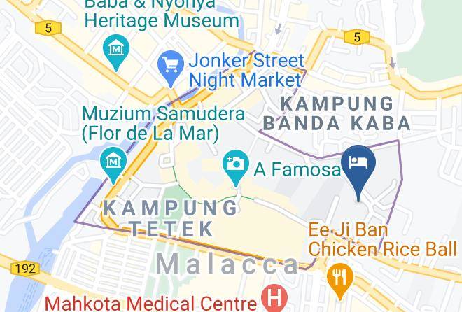Melaka Tengah - Malacca Straits Hotel Maps