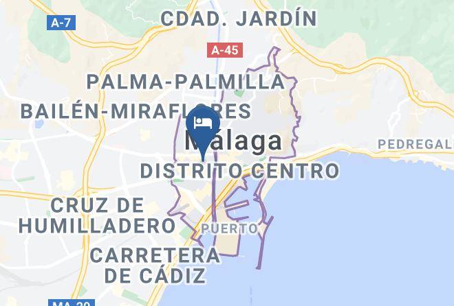 Malaga - Malaga Cerca De El Centro Historico Tren Y Autobus Maps