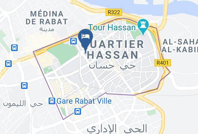 Rabat - Malak Hotel Maps