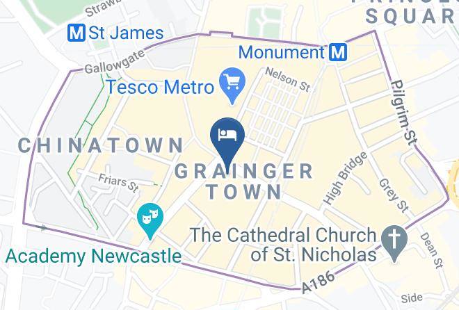 Newcastle Upon Tyne - Maldron Hotel Newcastle Maps