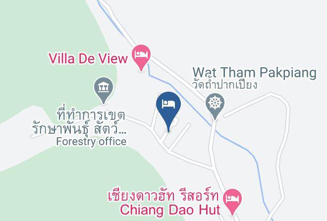 Amphoe Chiang Dao - Malee's Nature Lovers Bungalows Maps