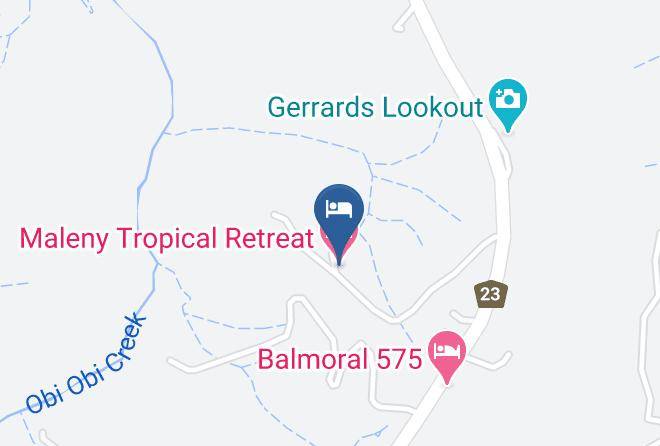Sunshine Coast - Maleny Tropical Retreat Maps