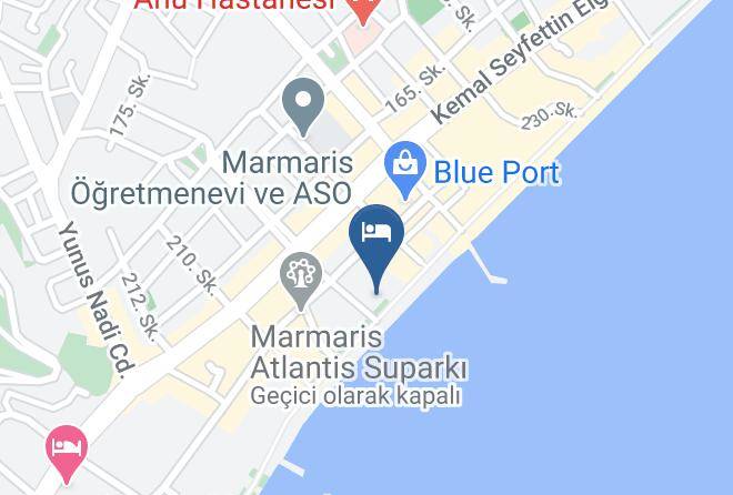 Marmaris - Aura Beach Hotel Maps