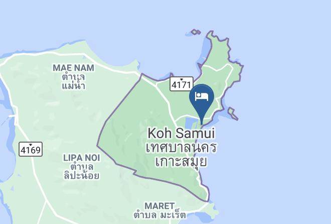 Amphoe Ko Samui - Malibu Beach Resort Maps