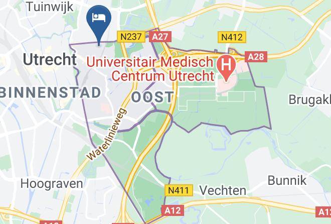 Utrecht Oost - Malie Hotel Utrecht Maps